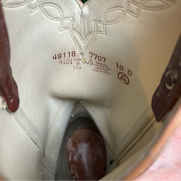 ACME Brown Western Cowboy Boots - Picture 6 of 10